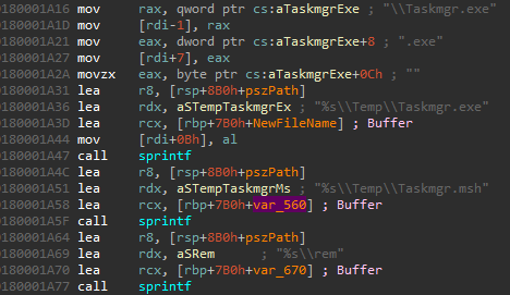Buffers from appload.dll