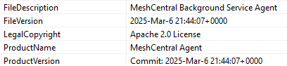MeshCentral PEStudio