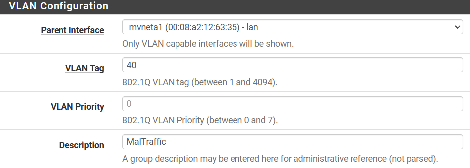 VLAN-Creation